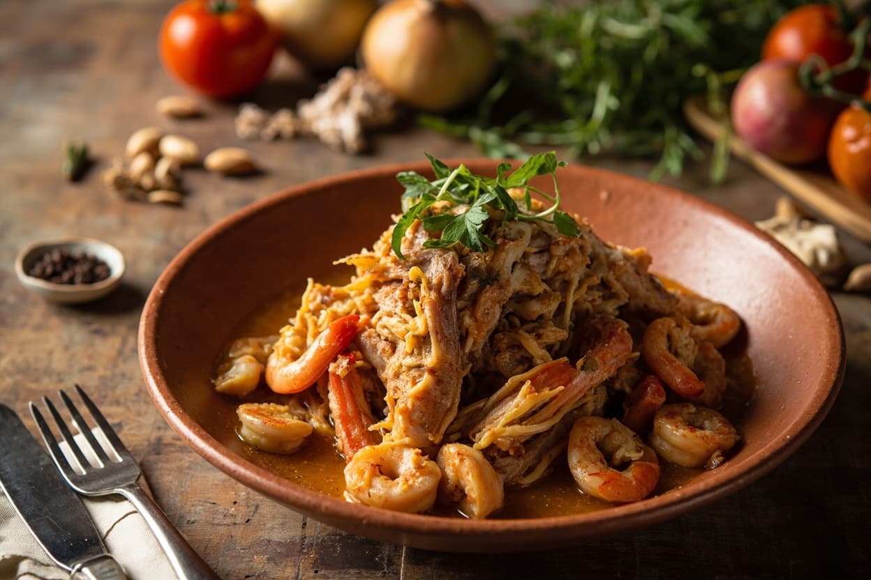 Chicken and Shrimp Mar i Muntanya