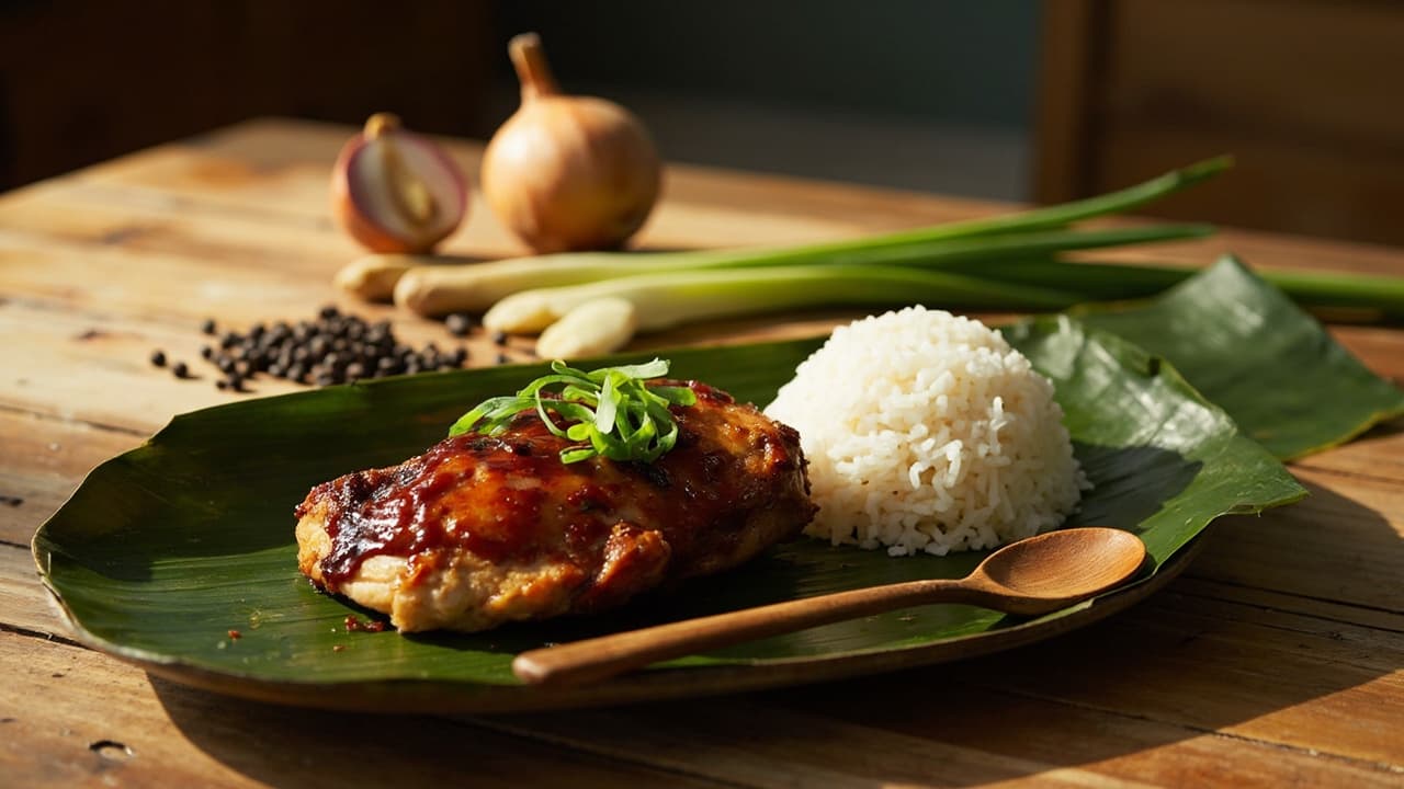 Chicken Thigh with Soy-Vinegar Glaze