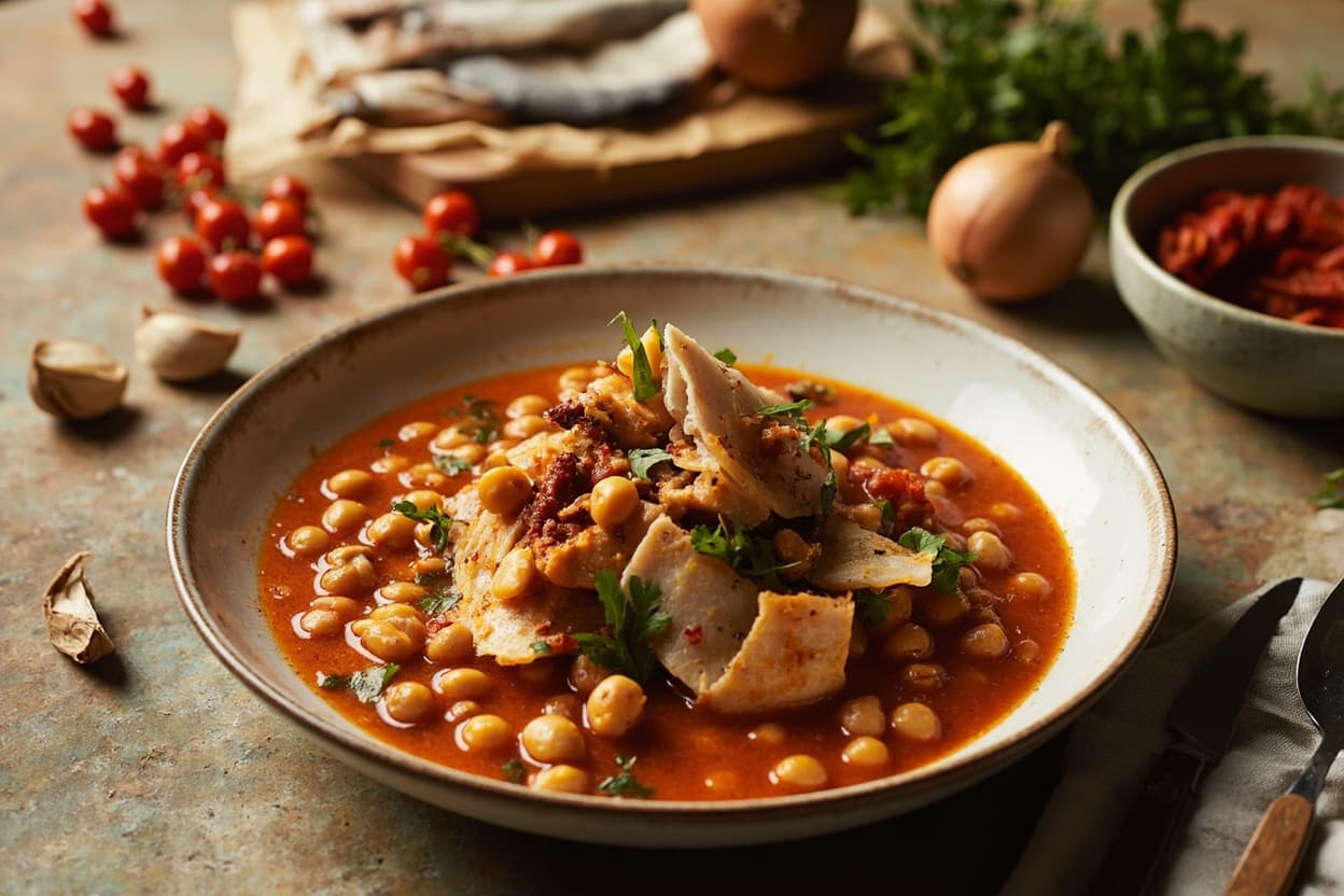 Chickpea and Cod Potaje