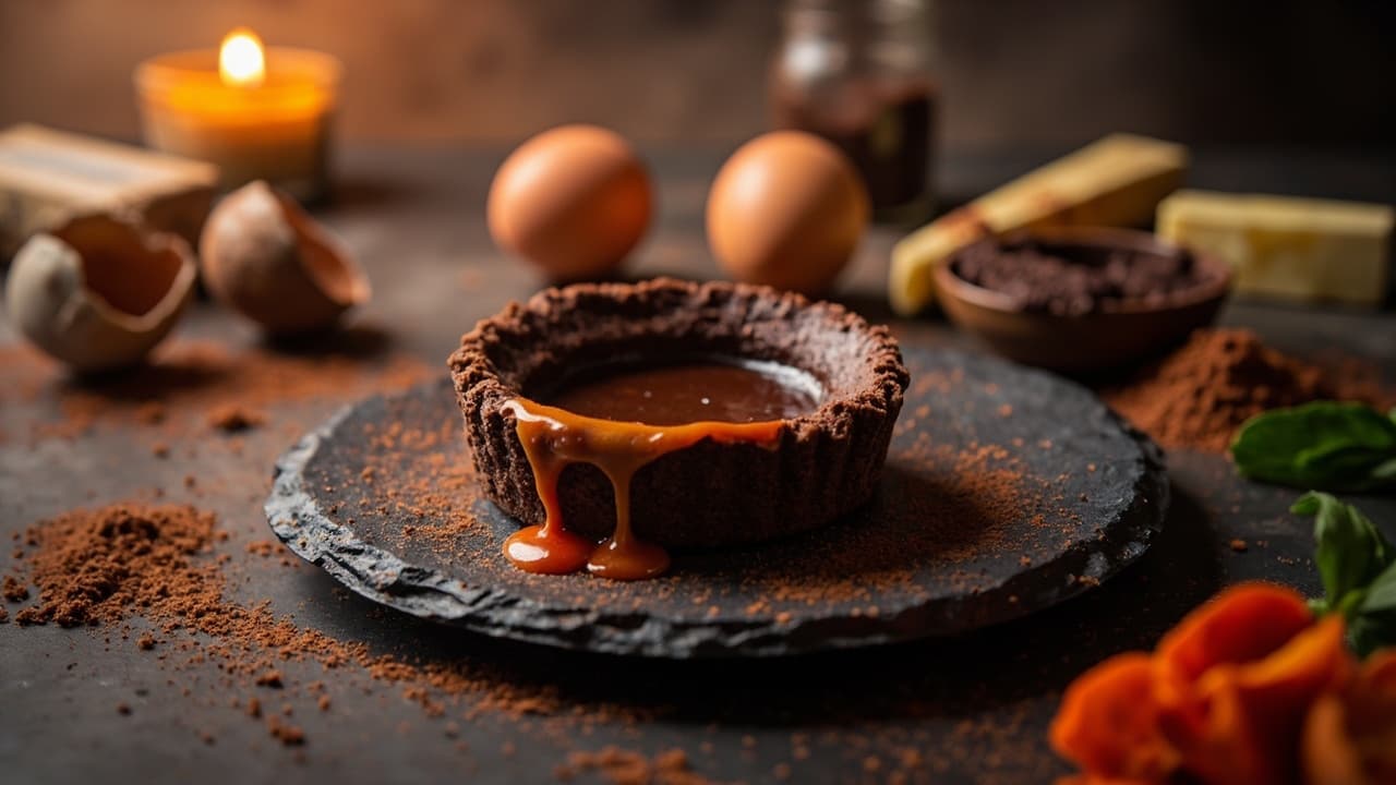 Chili Chocolate Lava Tarts with Smoky Crust