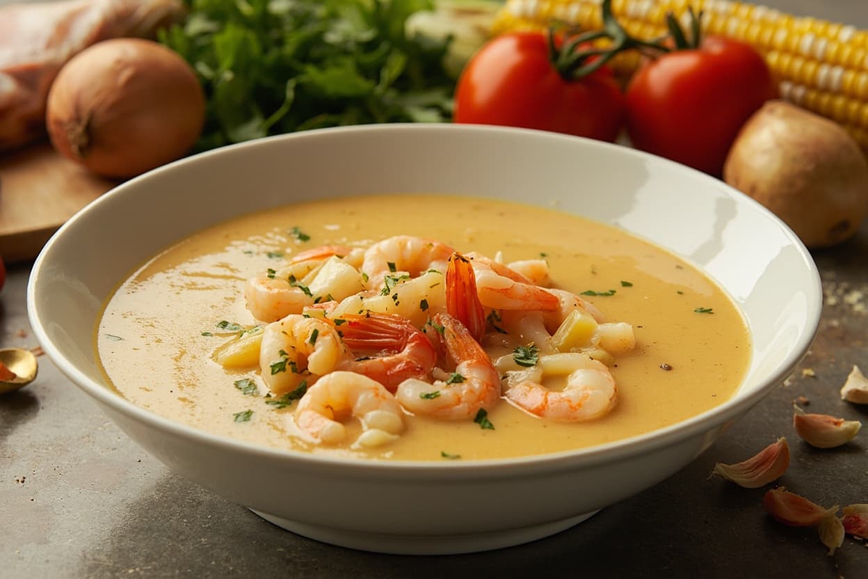 Chupe, Shrimp and Corn Chowder