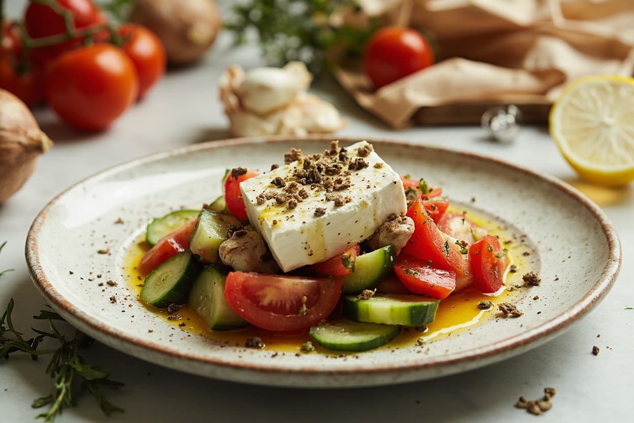Classic Greek Salad with Feta