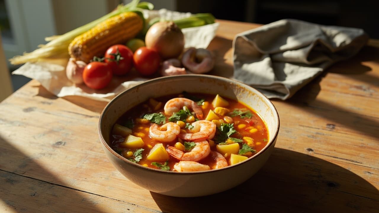 Coastal Corn and Shrimp Chowder