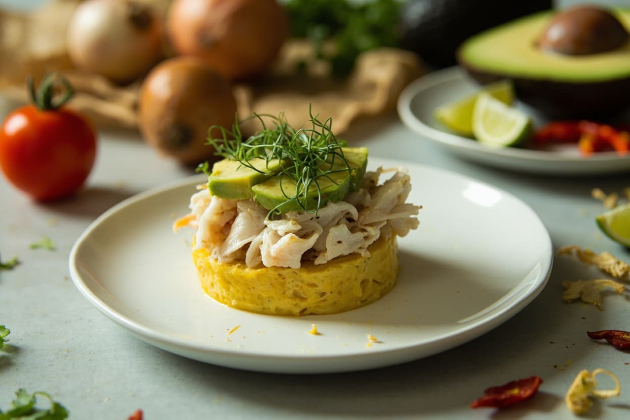 Cod Causa with Avocado and Lime
