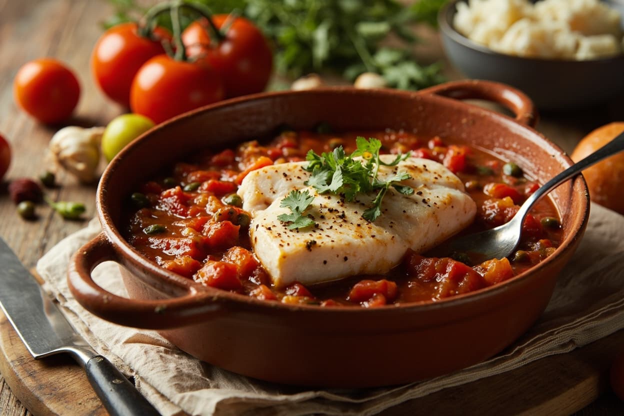 Cod Veracruzana with Tomato and Capers