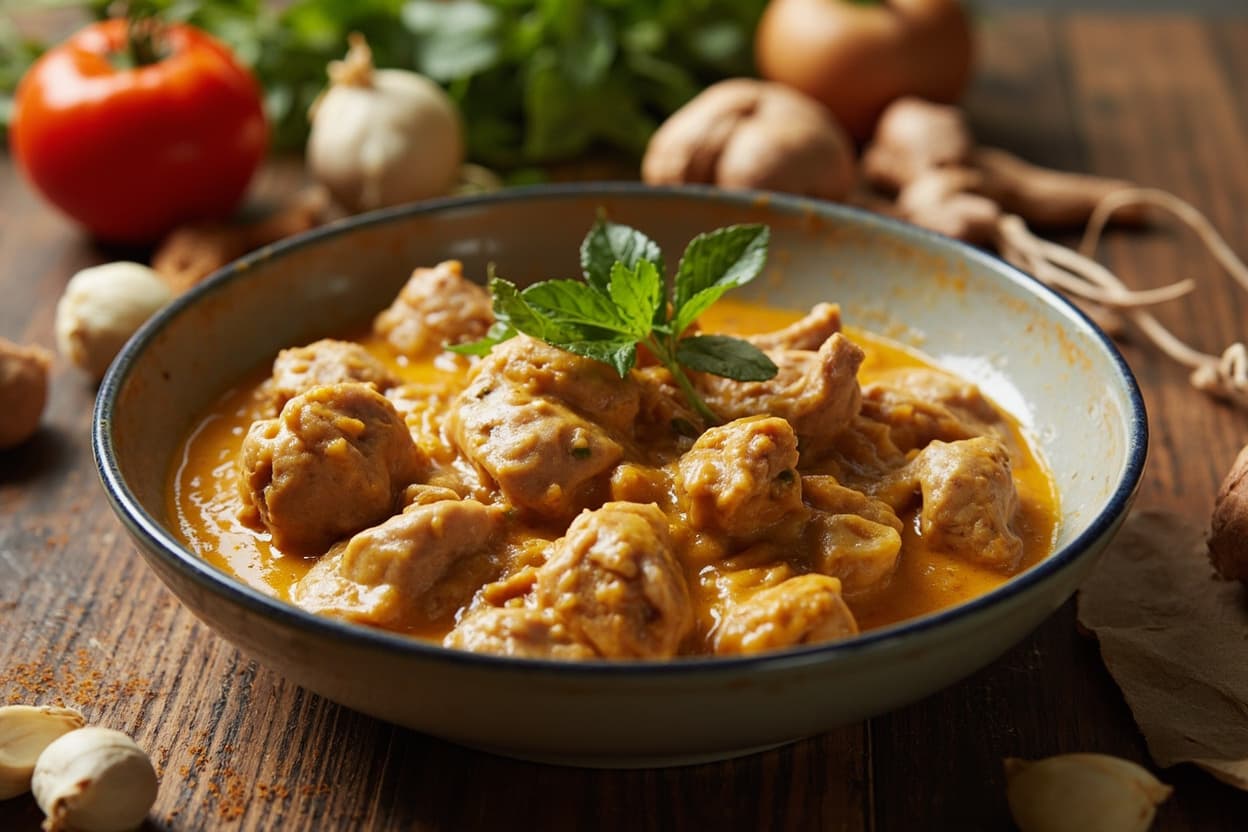 Creamy Cashew Groundnut Chicken Stew