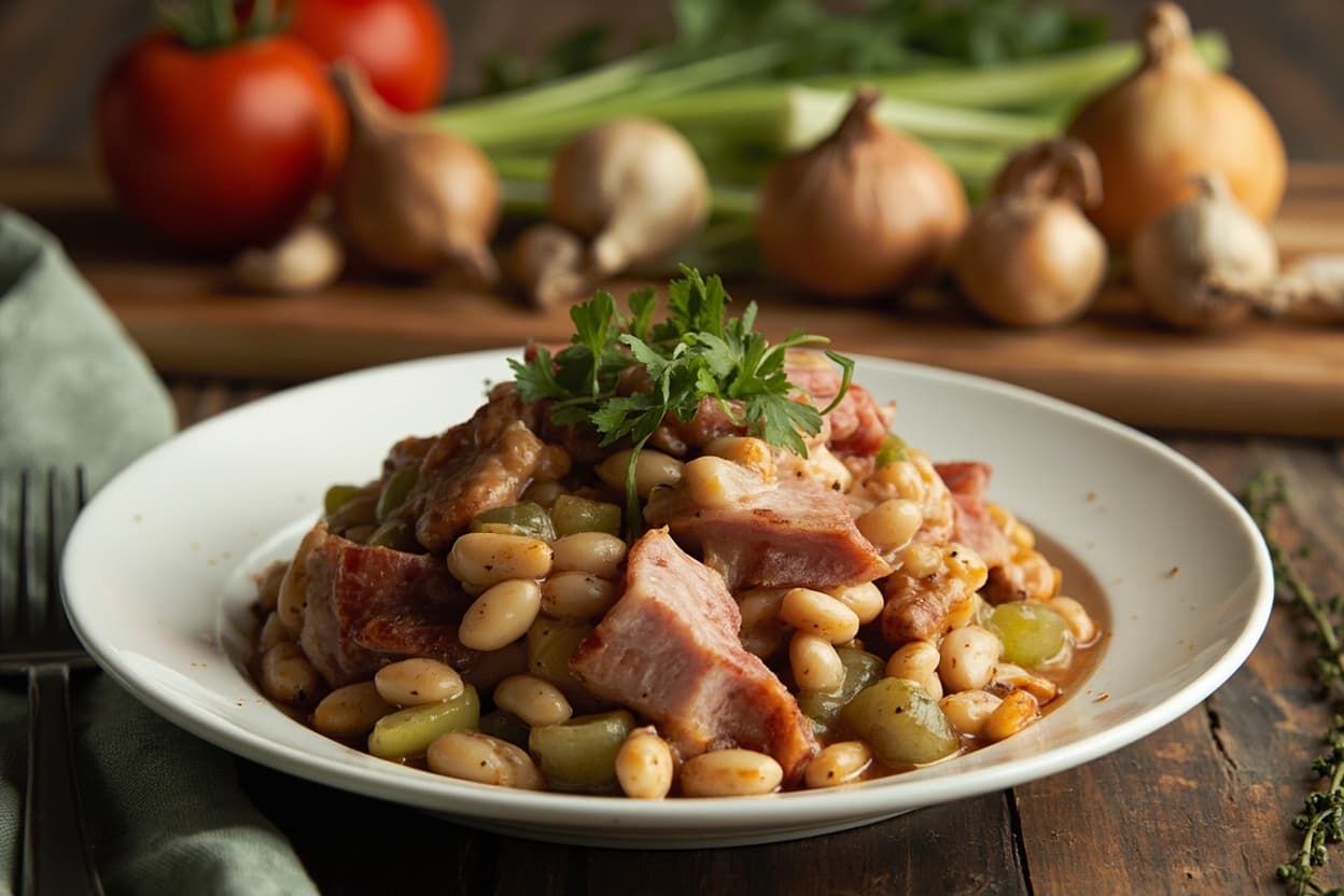 Creole White Beans with Smoked Ham