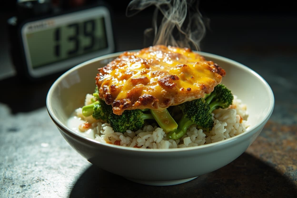 Crispy Cheese-Crowned Broccoli Bowl