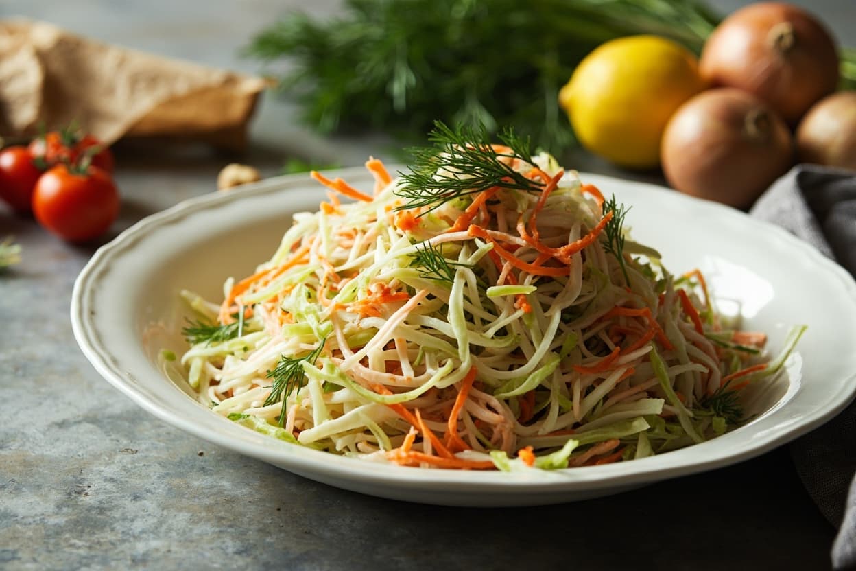 Crunchy Cabbage Slaw with Dill
