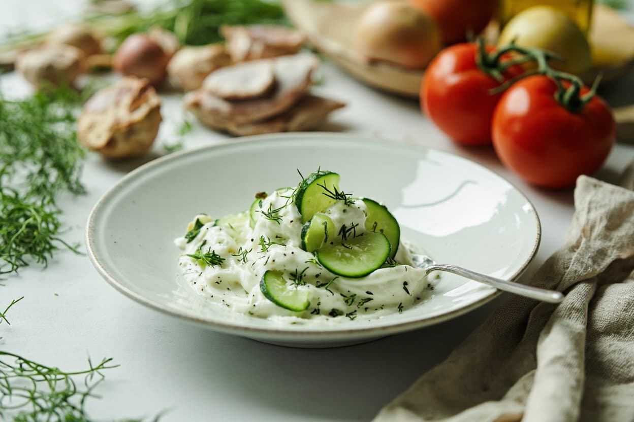 Cucumber Yogurt Salad with Fresh Dill