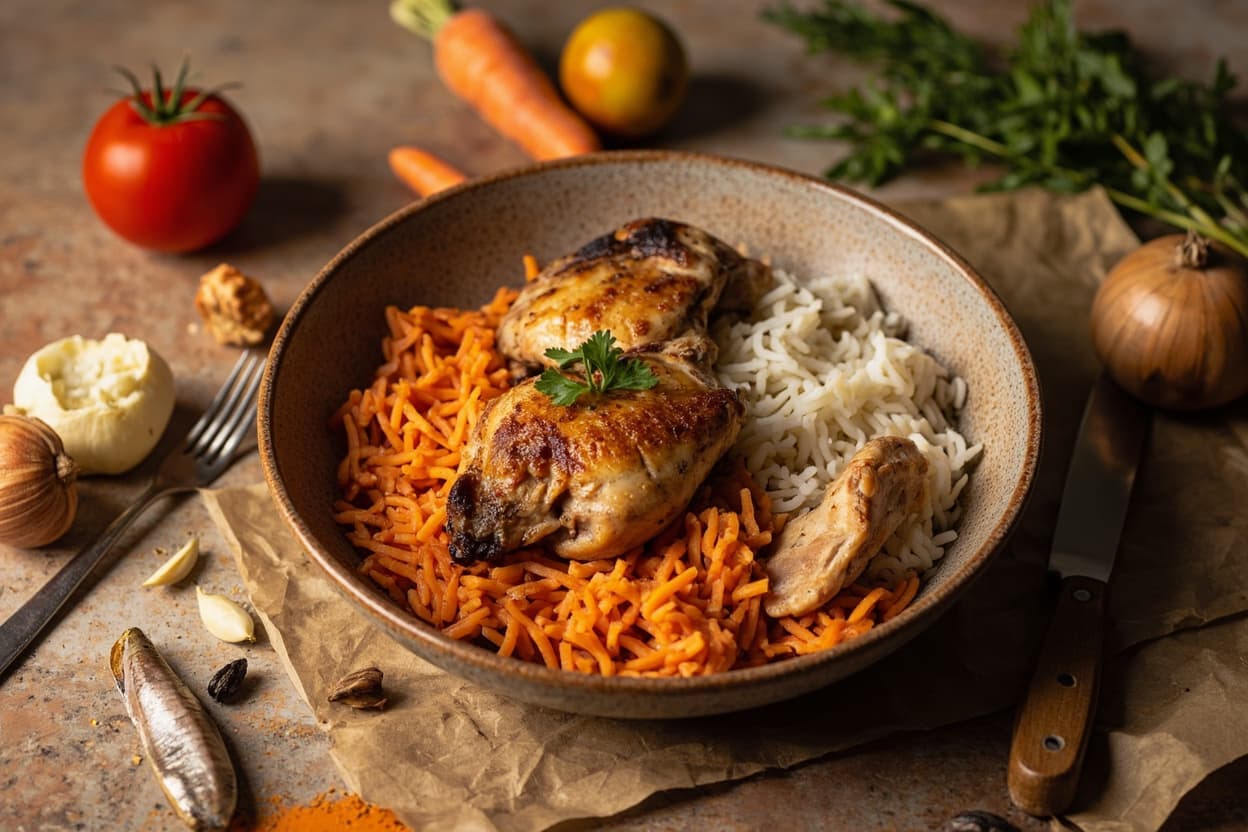 Dakar Chicken and Carrot Rice Bowl