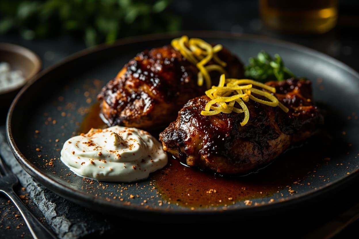 Dark Chocolate and Chile Rubbed Chicken