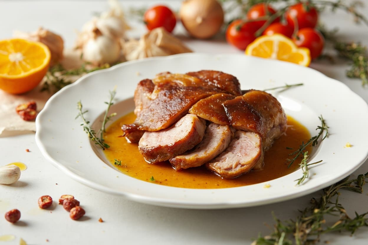 Duck a l'Orange with Honey and Thyme