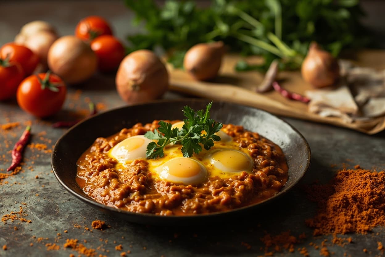 Egg Curry in Onion-Tomato Masala