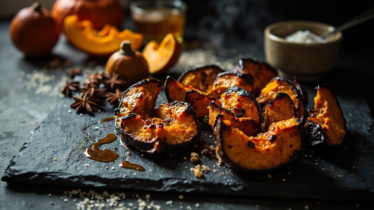 Ember-Roasted Pumpkin with Honey and Star Anise