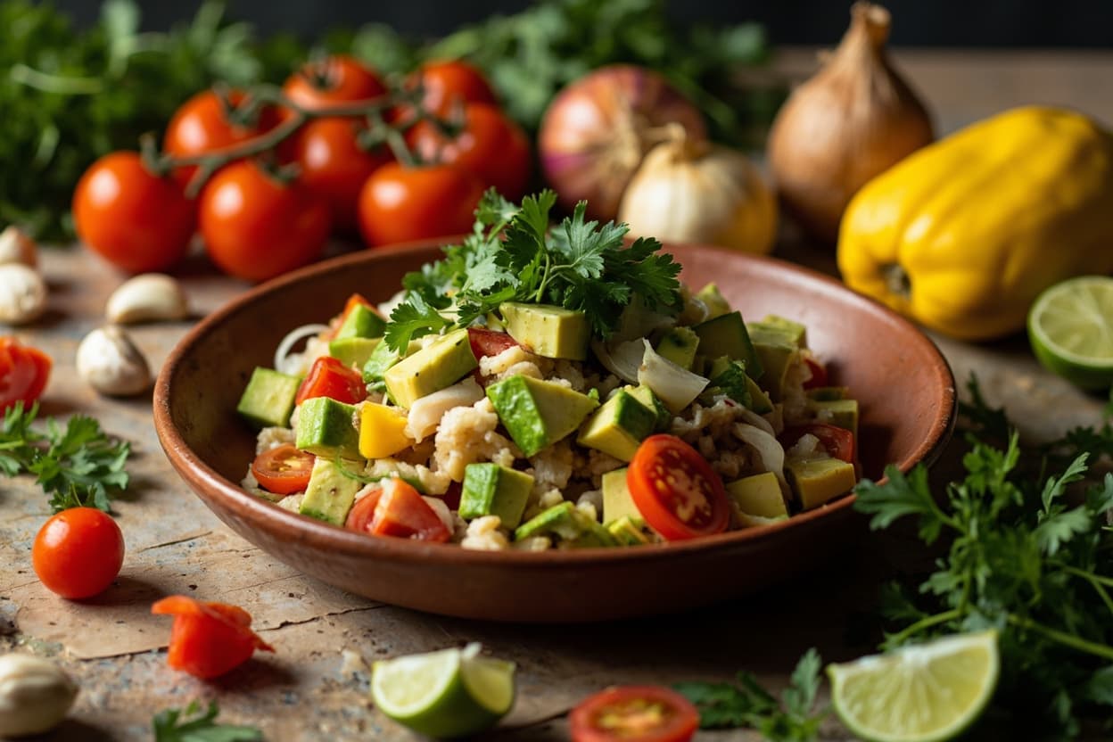 Ensalada de Aguacate y Tomate