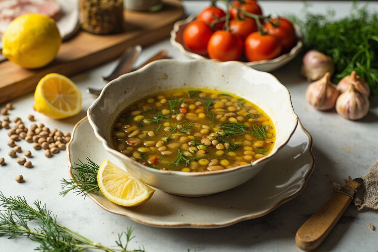 Fakes Lemon-Dill Lentil Soup