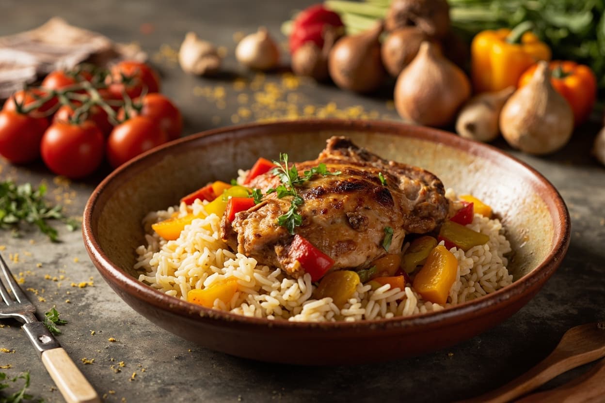 Galinhada Chicken and Saffron Rice Pot