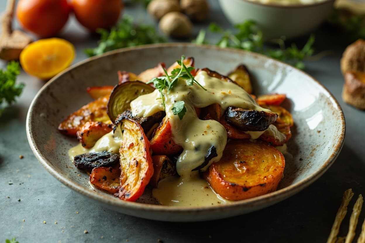 Garlic Toum and Roasted Vegetables