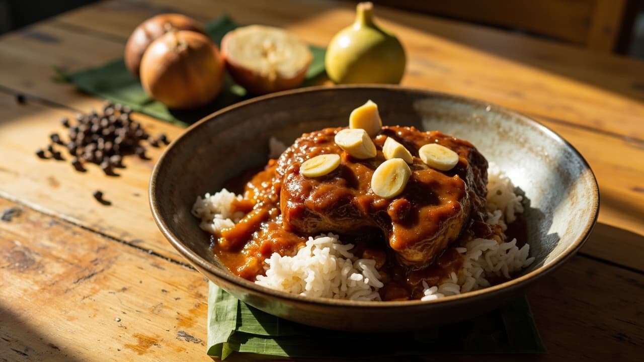 Garlicky Chicken Thigh Adobo