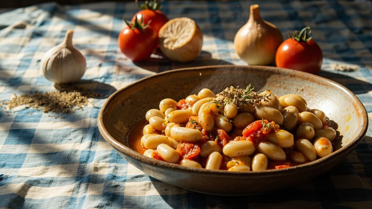 Gigantes Braised with Lemon and Oregano