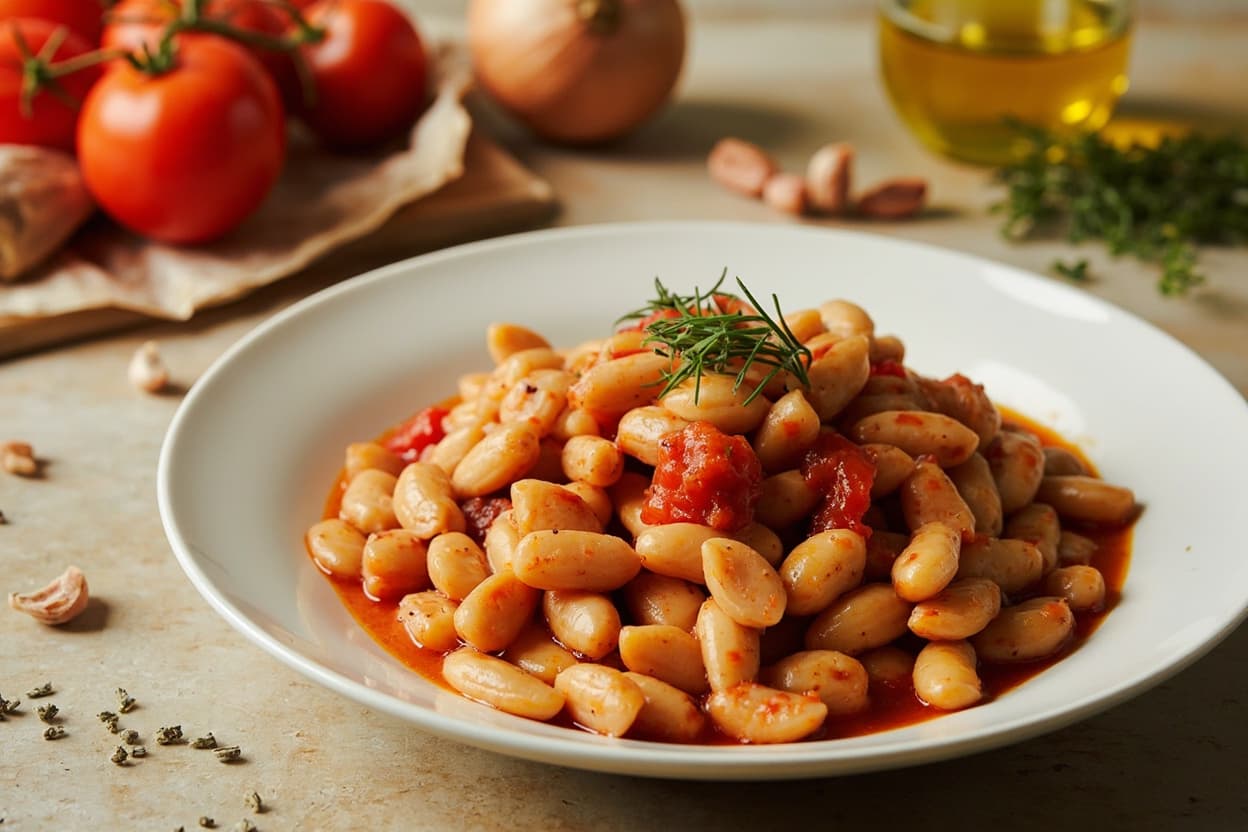 Gigantes Giant White Beans Baked in Tomato