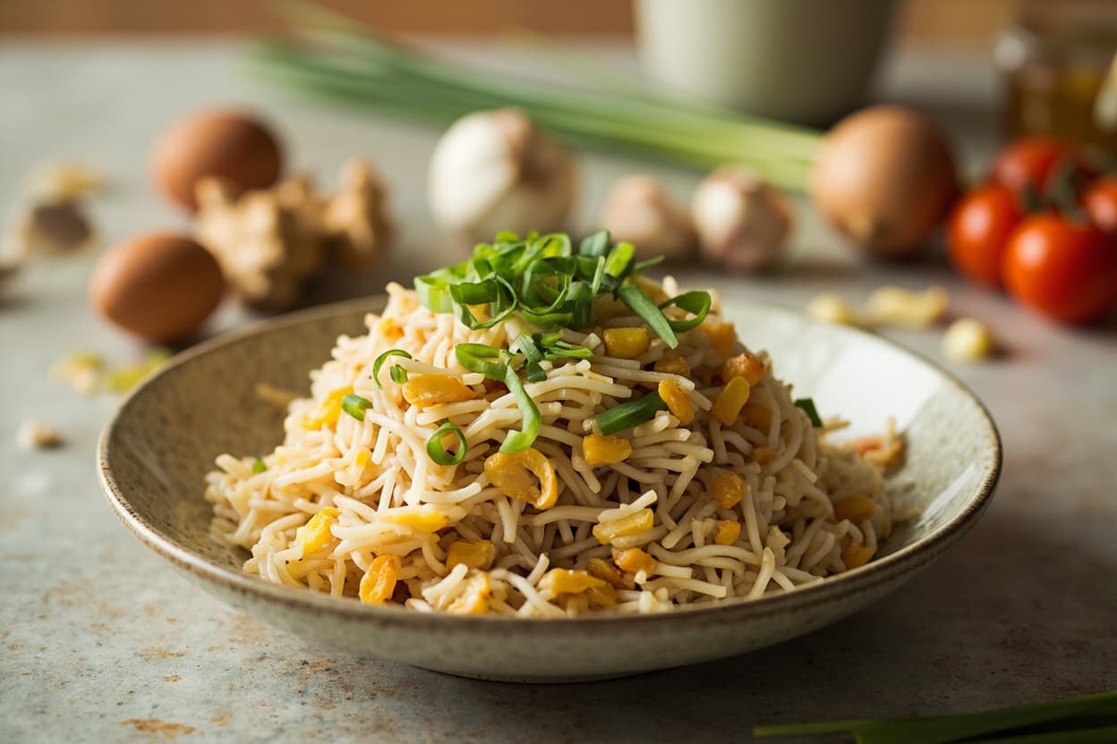 Ginger-Chive Egg Fried Rice