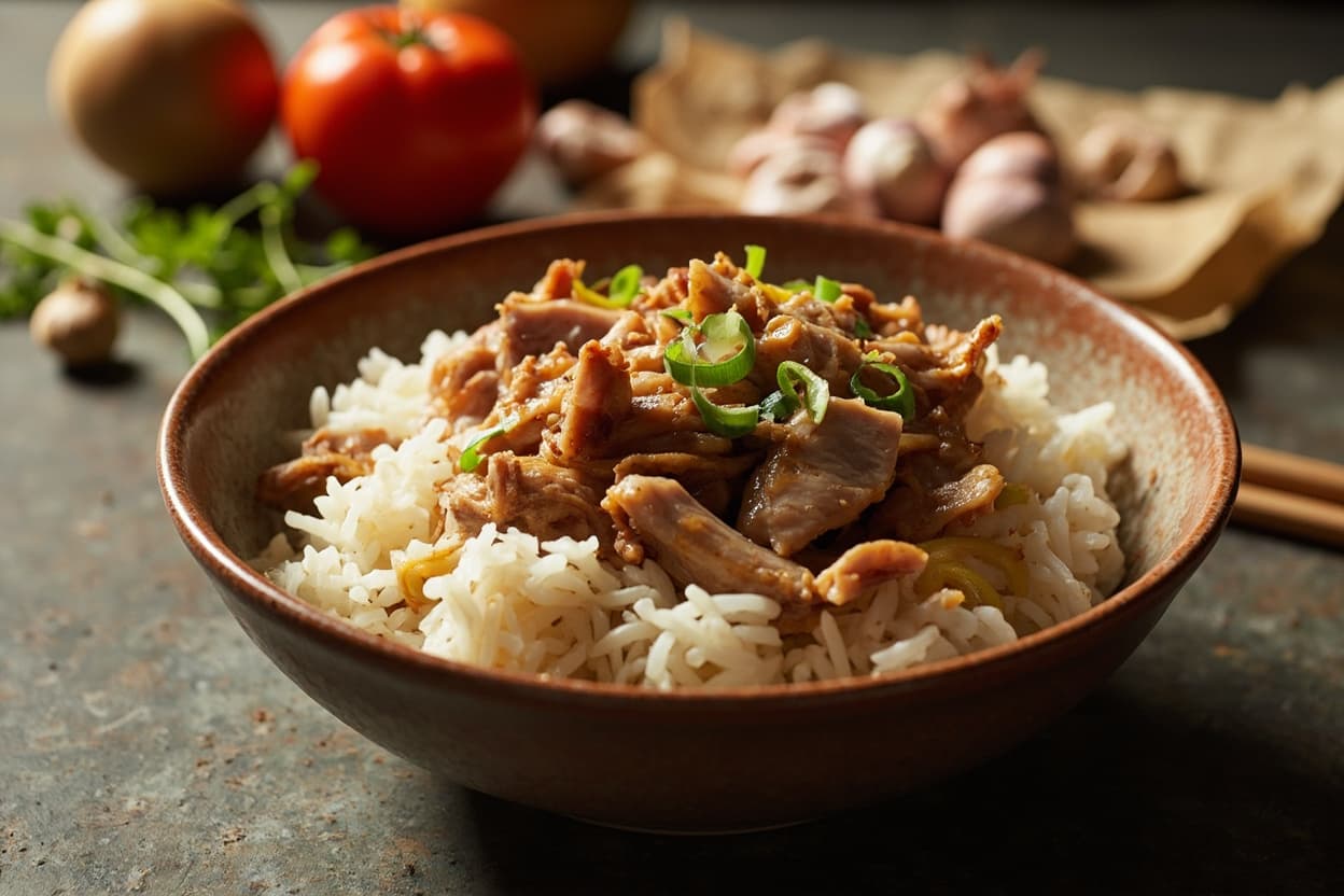 Ginger-Garlic Pork Rice Bowl