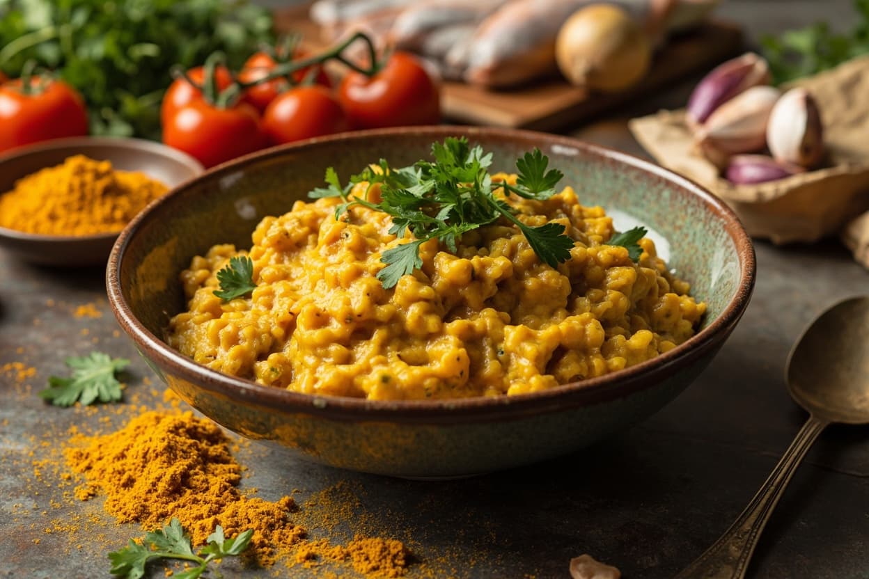 Golden Turmeric Lentil Dal Bowl