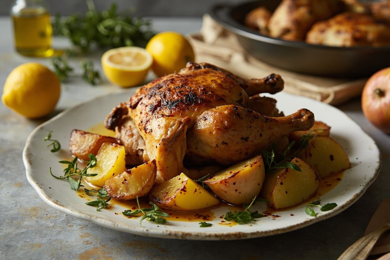 Greek Lemon Chicken and Potato Traybake