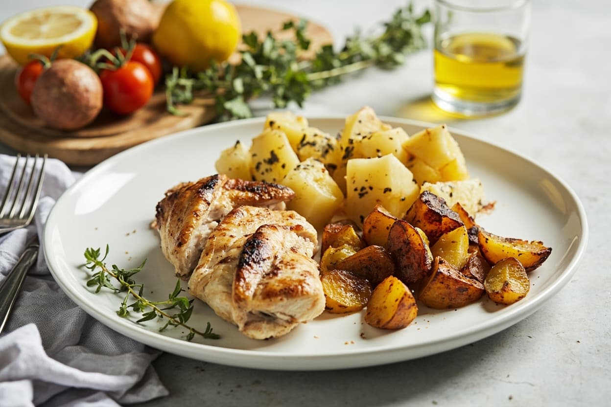 Greek Lemon Chicken and Roasted Potatoes