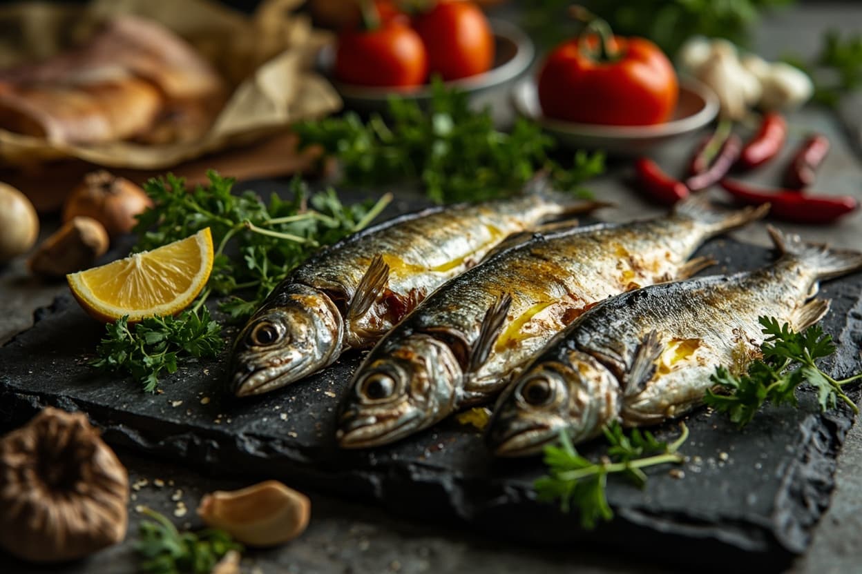 Griddled Sardines with Lemon and Parsley