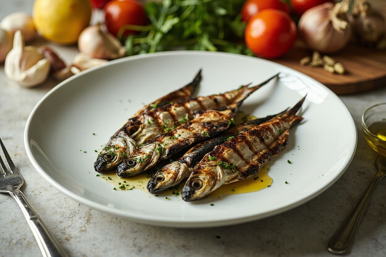 Grilled Sardines with Garlic and Parsley