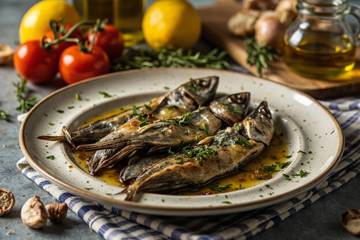 Grilled Sardines with Lemon and Oregano