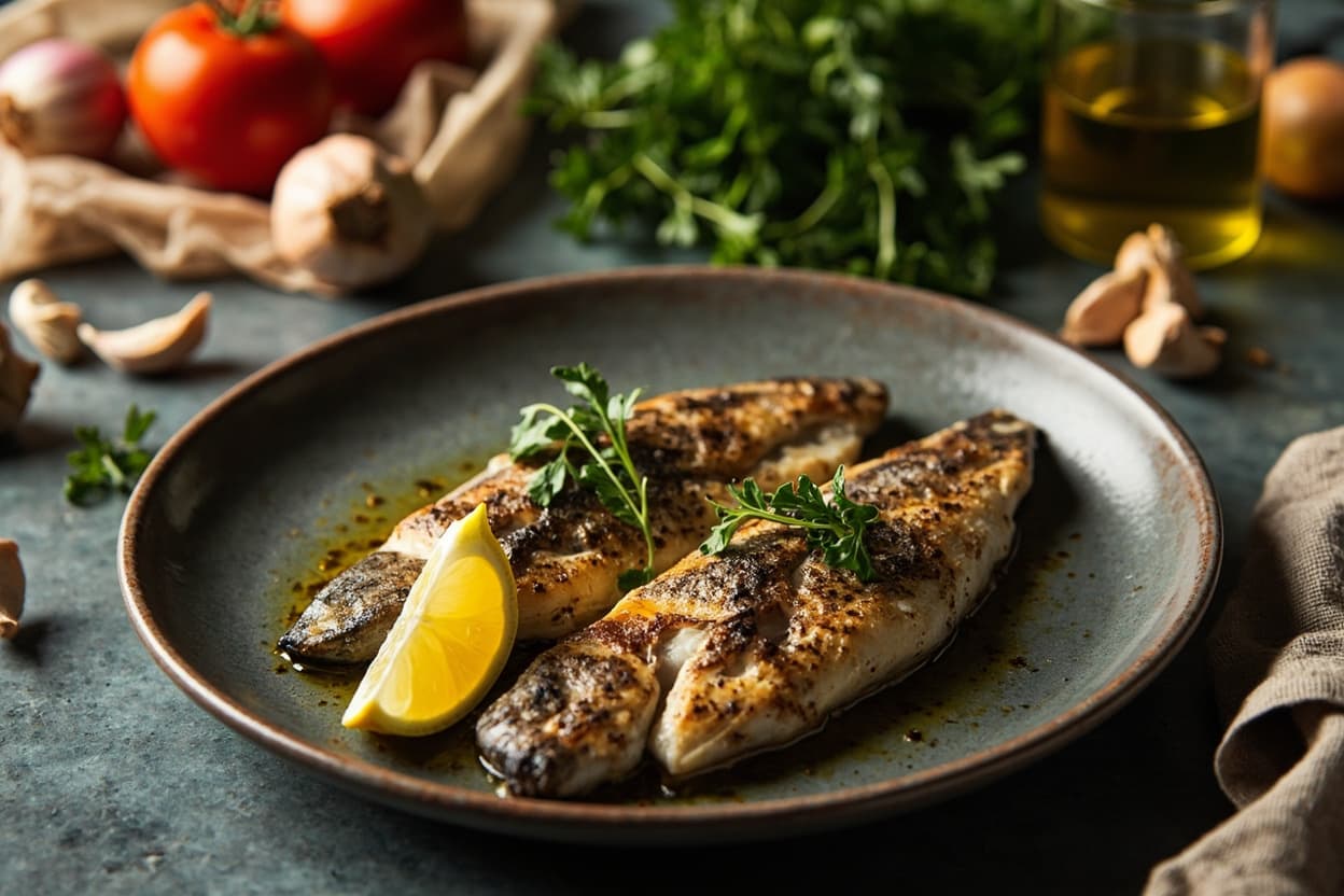 Grilled Trout in Garlic and Parsley Oil