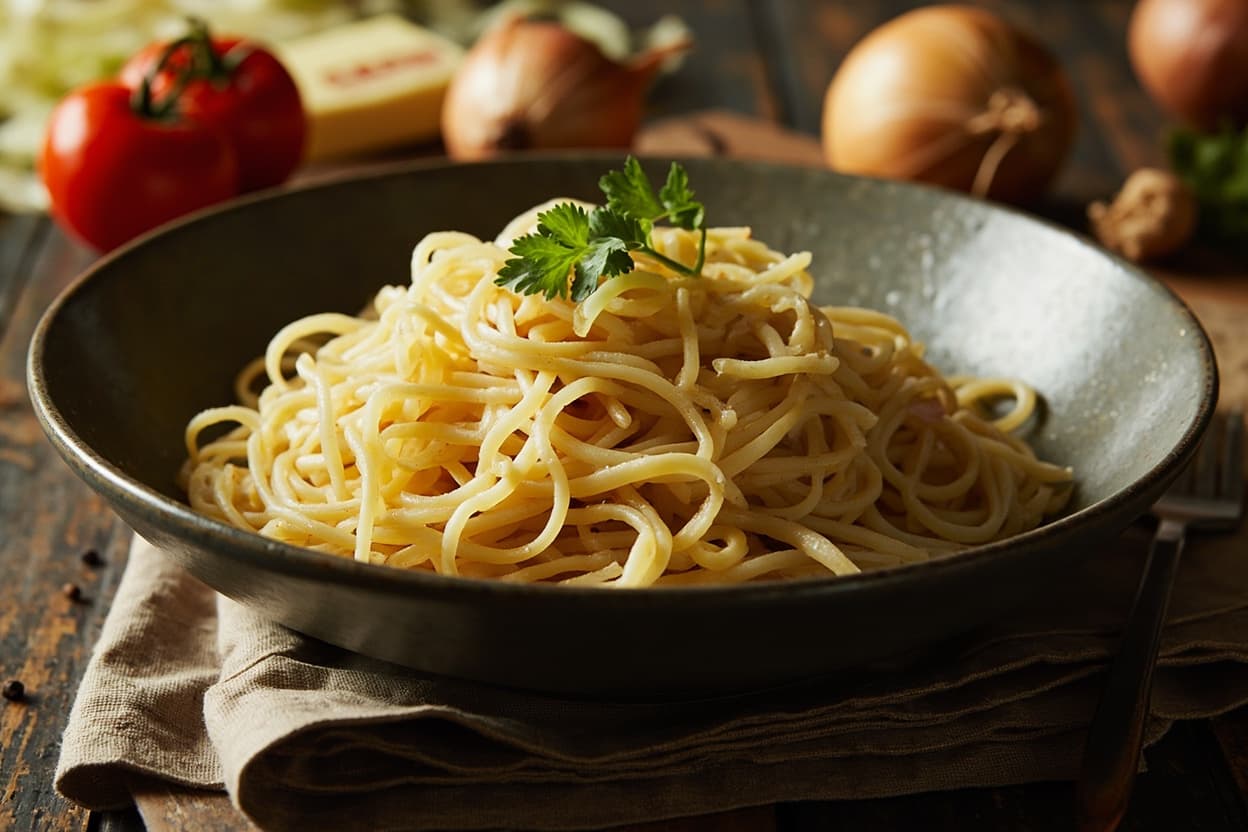 Haluski: Buttered Cabbage and Onion Noodles