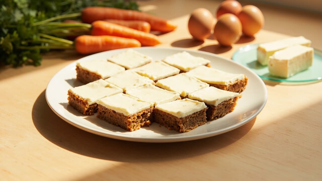 Hidden Veggie Carrot Cake Bars