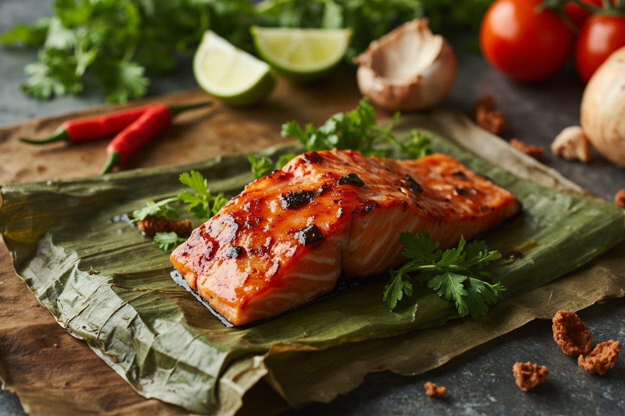 Honey-Chili Glazed Salmon with Lime