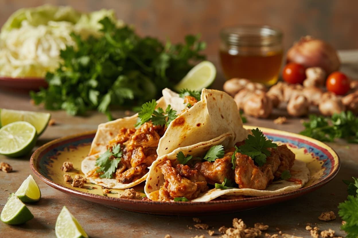 Honey-Lime Chicken Soft Tacos