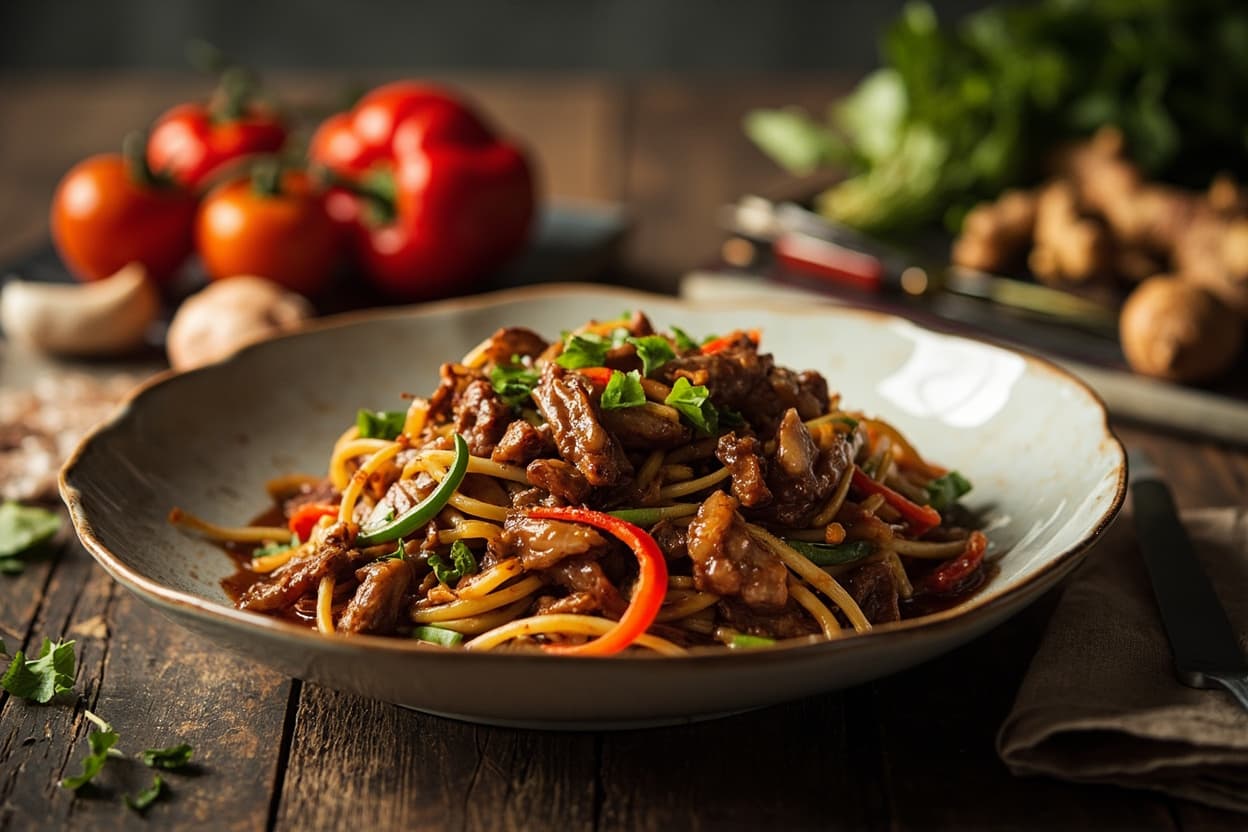 Honey-Soy Duck and Pepper Stir-Fry
