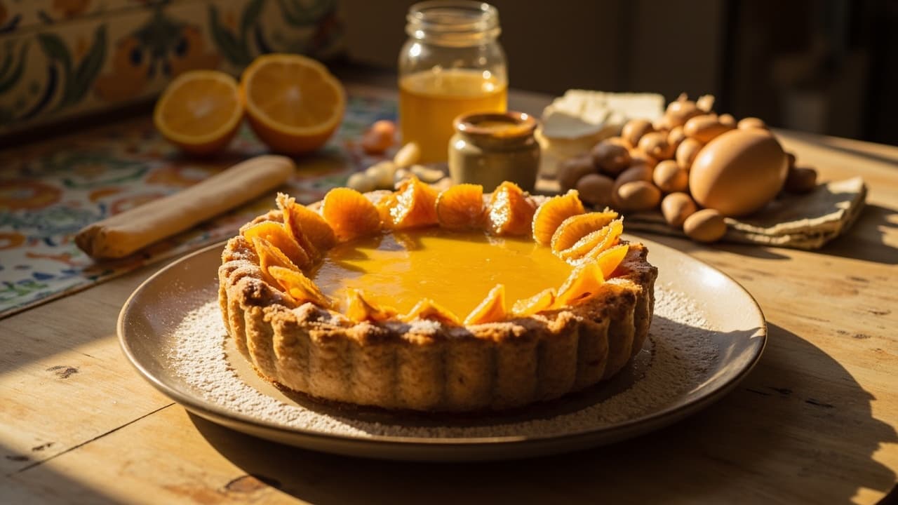 Honeyed Almond and Orange Tart