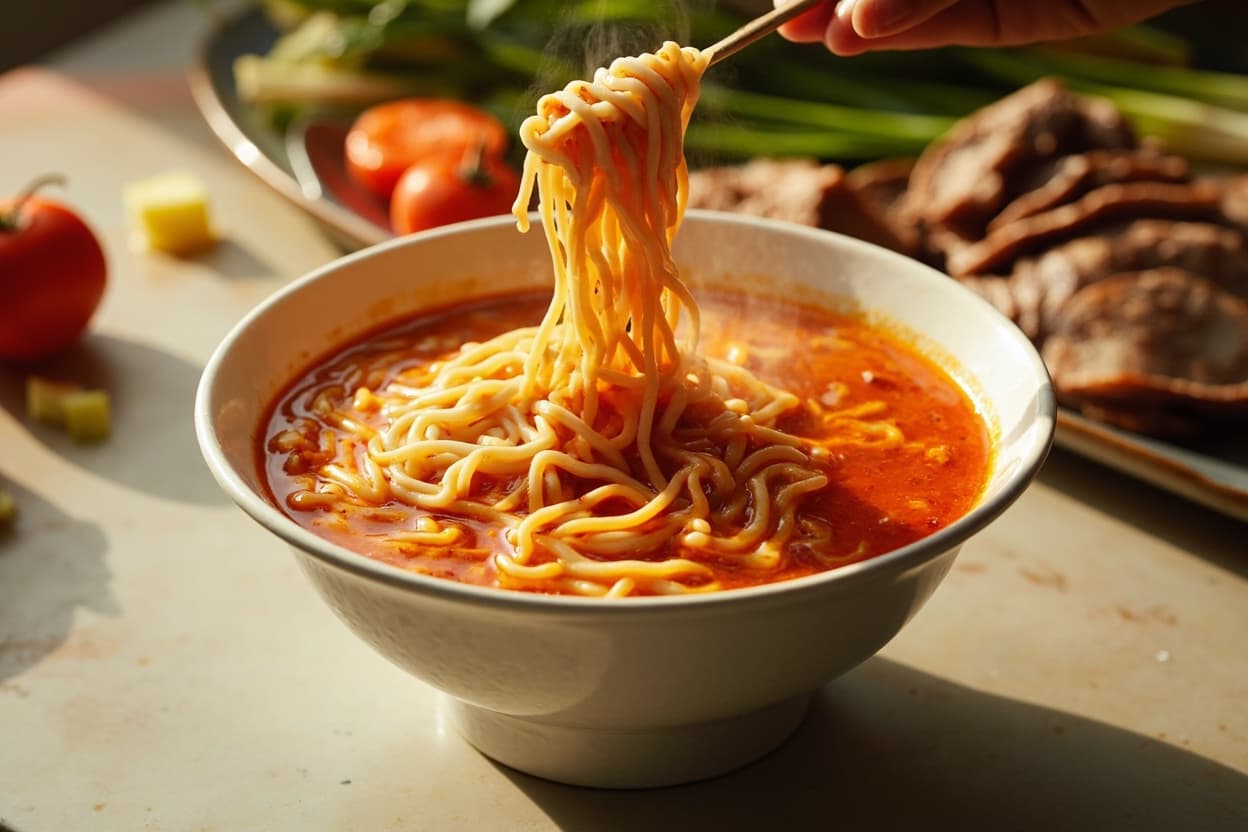 Hot Sauce Butter Instant Ramen