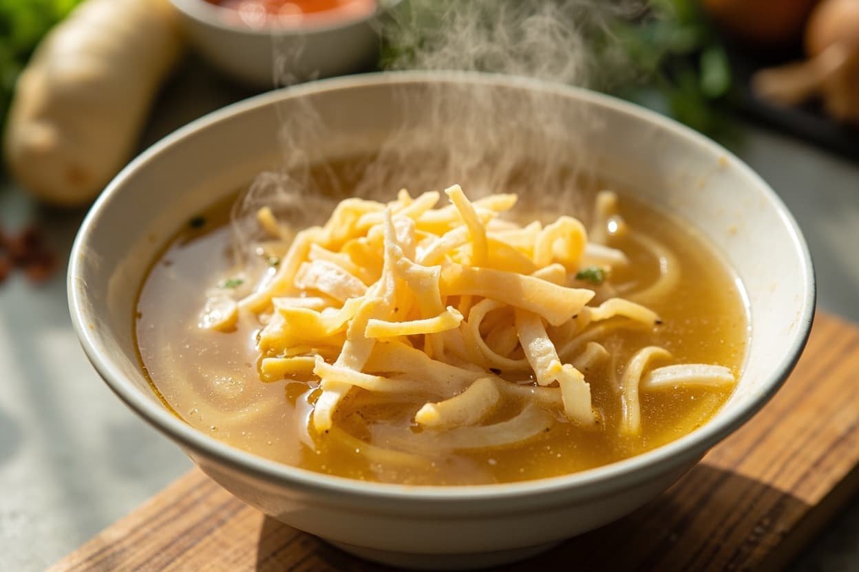 Instant Savory Egg Drop Broth