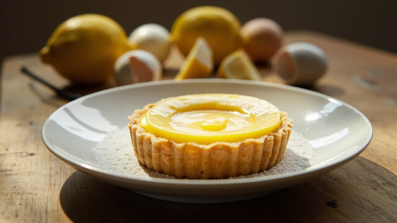 Lemon Curd Custard Tart