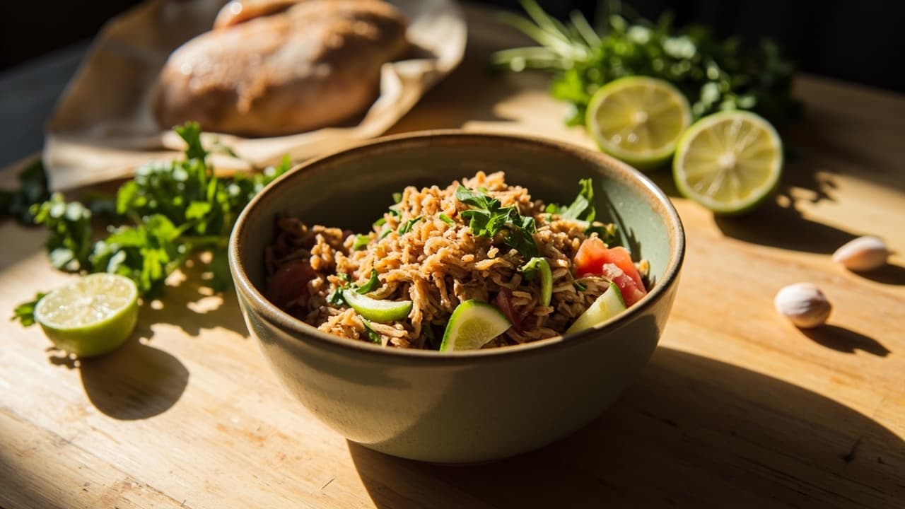 Lemongrass Chicken Larb-Style Salad
