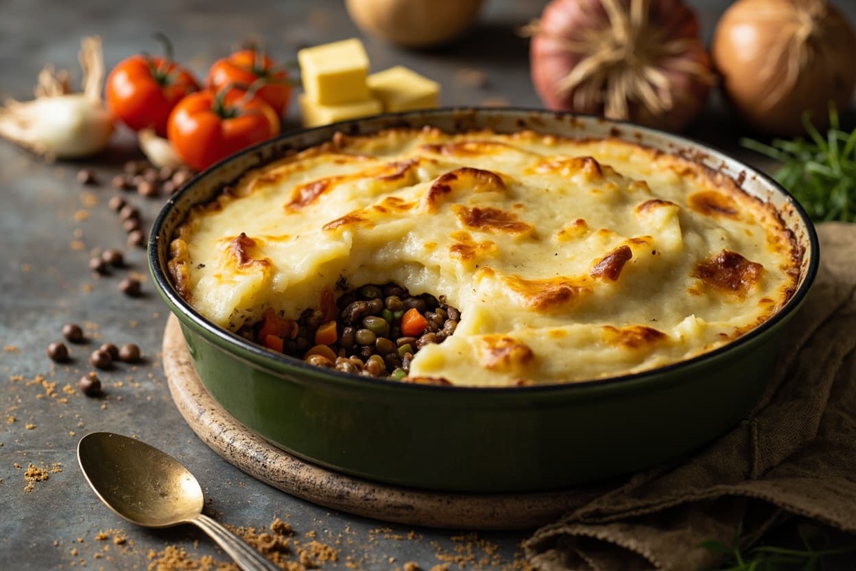 Lentil Shepherd's Pie with Mashed Potato