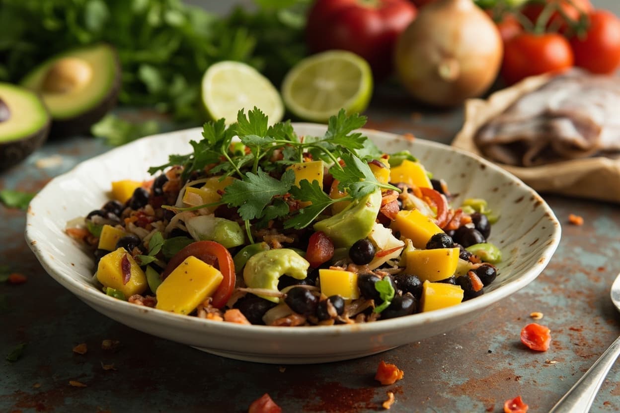 Mango and Black Bean Salad Bowl