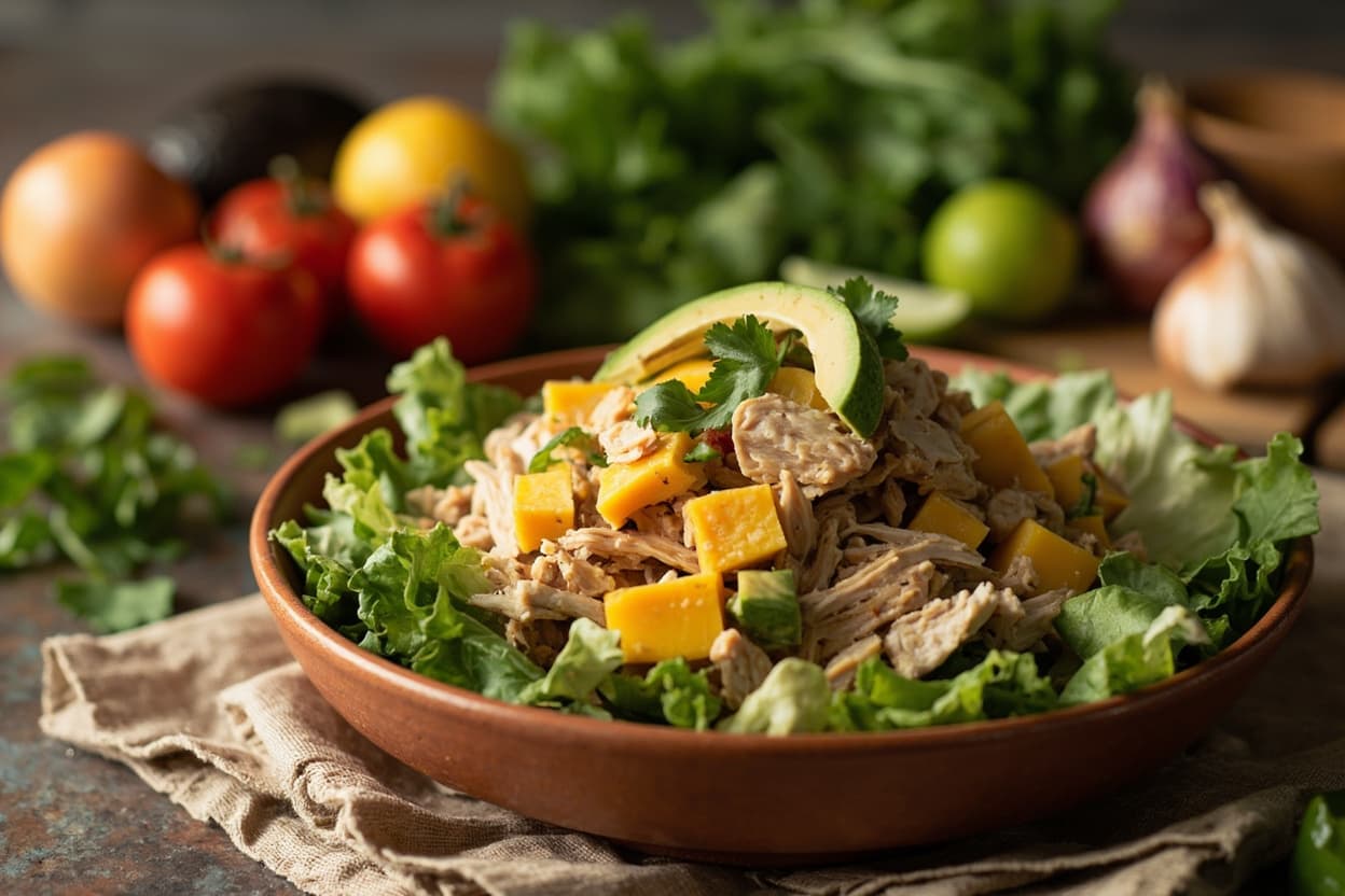 Mango Avocado Chicken Salad