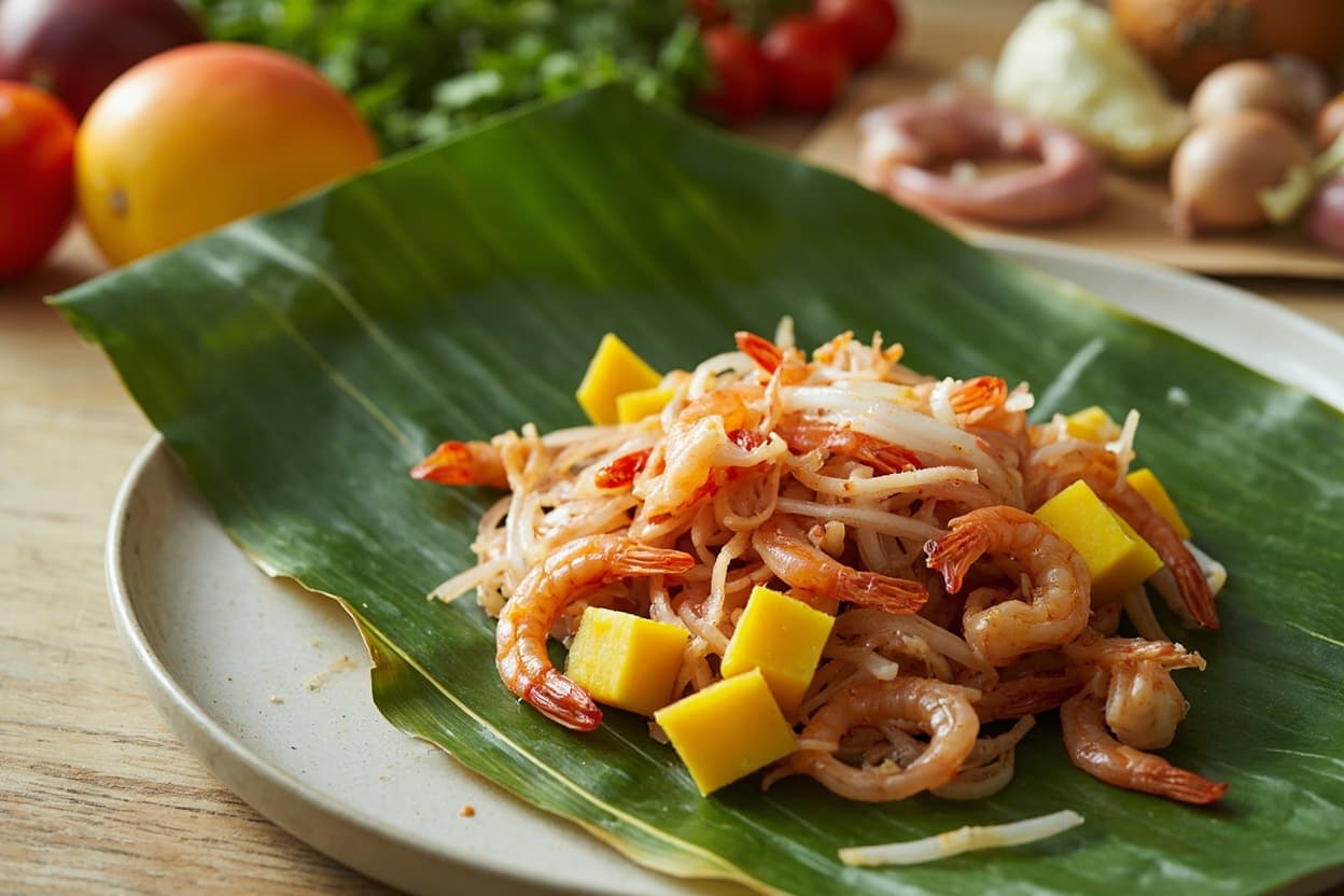 Mango Shrimp Kinilaw with Lime Onion