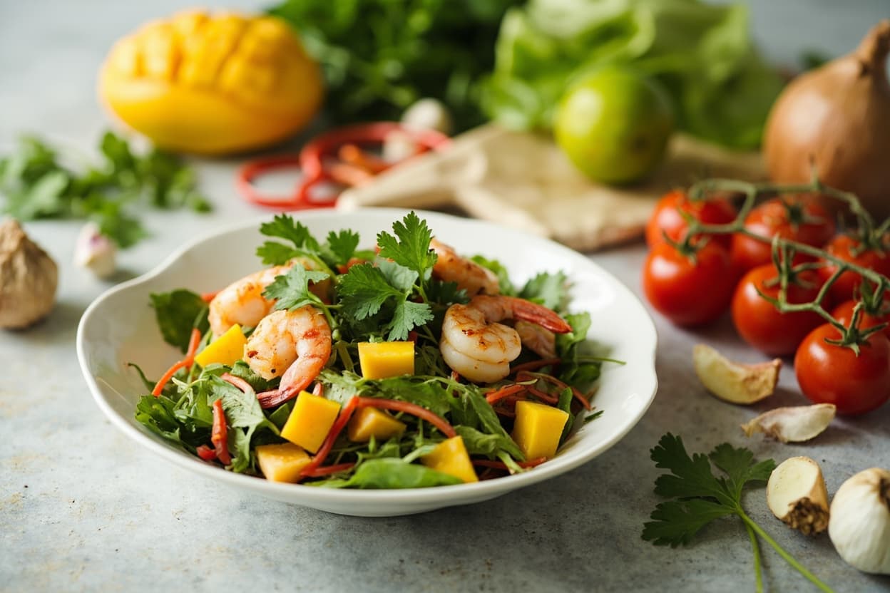 Mango Shrimp Summer Salad